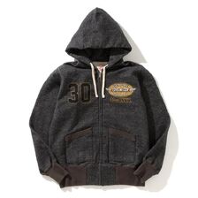 TOYS McCOY FULL ZIP PARKA HEAVYWGHT BLACK HEATHER TOYS McCOY 30TH ANNIVERSARY TMC2661画像