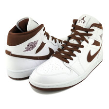 NIKE WMNS AIR JORDAN 1 MID wht/cacao wow-cacao wow BQ6472-125画像