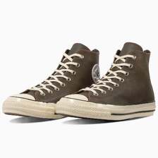 CONVERSE ALL STAR AGED CRACKED LEATHER HI BURNT BROWN 31319290画像