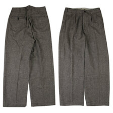 FULLCOUNT Herringbone Tweed Wide Tuck Trousers 1147画像