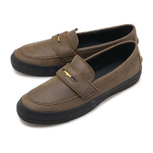 CONVERSE ALL STAR COINLOAFER WAXED LEATHER DARK-BROWN 31319360画像
