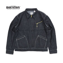 HOUSTON 51655 U.S.COTTON DENIM ZIP WORK JACKET画像