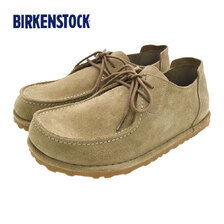 BIRKENSTOCK UTTI LACE SUEDE LEATHER REGULAR Grey Taupe 1034384画像