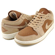 NIKE WMNS AIR JORDAN 1 LOW legend md brown/lt british tan DC0774-205画像