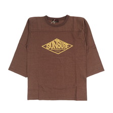 SUN SURF SLUB YARN FOOTBALL TEE "DAIAMOND SHAPE LOGO" SS69822画像