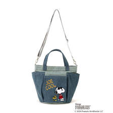 AVIREX &times; PEANUTS JOE COOL DENIM MINI TOTE BAG 7836276602画像