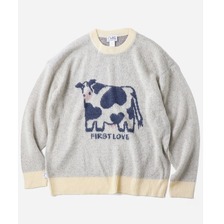 gym master シャギーニット COW クルーネック G833779画像