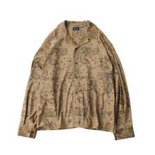 Subciety Faux suede bandanna shirt 155-20320画像
