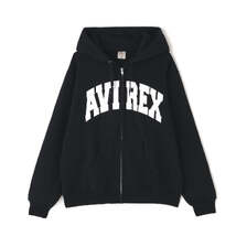 AVIREX DAILY LOGO ZIP UP HOODIE 7836931007画像