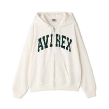 AVIREX DAILY EX ZIP UP SWEAT PARKA LOGO 7836931008画像