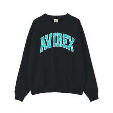 AVIREX DAILY EX LOGO CREW NECK SWEATSHIRT 7836932005画像