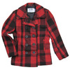 Schott 753UP スリムフィット PLAID WOOL Pコート画像