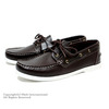 DANASSA LEATHER DECK SHOES PULL UP D.BROWN 5356画像