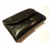 DAINES & HATHAWAY TRIFOLD WALLET 2-tone /bridle leather/black x red画像