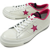 CONVERSE ONE STAR OX ホワイト/ピンク 32346022画像