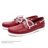 DANASSA LEATHER DECK SHOES PULL UP RED 5356画像