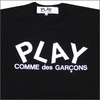 PLAY COMME des GARCONS PLAYロゴ Tシャツ BLACK画像