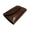 DAINES & HATHAWAY TRIFOLD WALLET bridle leather/brown solid画像