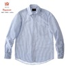 KINGSWOOD 長袖 ラウンドカラーシャツ ブルーストライプ画像