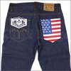 Theater 8 x BACK BONE xeasy rider 星条旗ポケット デニム INDIGO画像