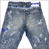 Fragment Design × VANQUISH DENIM BY VANQUISH & FRAGMENT Paint denim REGULAR STRAIGHT & WIDE STRAIGHT INDIGO画像