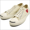 PLAY COMME des GARCONS x CONVERSE JACK PURCELL WHITExRED画像