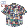 BAGGY 半袖 パッチワーク マドラス チェックシャツ画像