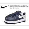 NIKE AIR FORCE 1 LOW 07 Obsidian/White-Neutral Grey Icon Franchise 315122-413画像