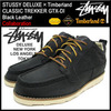 STUSSY × Timberland CLASSIC TREKKER GTX-DI Black Leather DELUXE 4038027画像