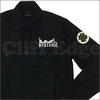 HYSTERIC GLAMOUR USD CLOVERワッペン付ミリタリー長袖シャツ BLACK画像