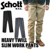 Schott HEAVY TWILL SLIM WORK PANTS 3116002画像
