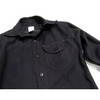 POST OVERALLS #1249 C-POST6 WOOL SERGE SHIRTS navy画像