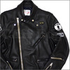 NEIGHBORHOOD × Fragment Design × LEWIS LEATHERS NHFR CYCLONE SAVAGE/CL ジャケット BLACK画像