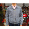 HELLER'S CAFE 1900's Blue Check Pattern Round Neck Jacket HC-109画像
