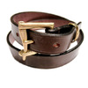 MARTIN FAIZEY QUICK RELEASE 1inch belt dark brown(brass)画像