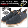 STUSSY × Dr.Martens Hambleton II Wrap Shoes Navy 4038038画像