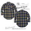 ROCKMOUNT フランネル 七分袖ウエスタンシャツ ブラック&times;ゴールド SP648-BLK&times;GOLD画像