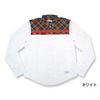adidas M-Madras L/S Shirt White Originals BLUE W40543画像