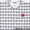 PLAY COMME des GARCONS PLAYロゴ 総柄 Tシャツ WHITE画像