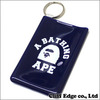 A BATHING APE RUBBER CARD CASE NAVY画像