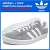 adidas ×J.CREW CAMPUS 80s Aluminum/White G42072画像