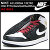 NIKE AIR JORDAN 1 RETRO HIGH RTTG Black/Gold/Red/White LAS VEGAS 539542-035画像