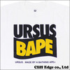 URSUS BAPE BANNER Tシャツ WHITE画像