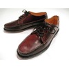 HORWEEN 4 EYELET MOCCASIN OXFORD SHOES/cordovan #8 burgundy画像