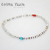 Colina Yazzie Beads Brac C White Shell画像