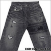 mastermind JAPAN MB2-PA02 ダメージデニムパンツ BLACK画像