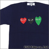PLAY COMME des GARCONS 3カラーハート Tシャツ AZ-T186-051 NAVY画像