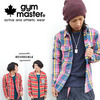 gym master チェック＆ボーダー リバーシブルネルシャツ(2カラー) G721584画像