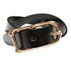 MARTIN FAIZEY 1inch TUG BUCKLE BRIDLE LEATHER BELT black(brass)画像