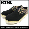 html Brooks Panther Wing Tip Boots Black/Panther ACS124-BLKPAN画像